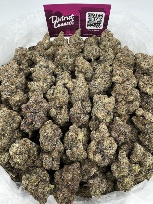 Purple Mendo Kush Strain District Connect maryland weed delivery