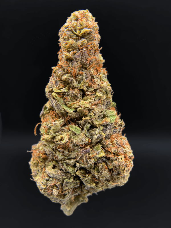 Midnight Runtz indica hybrid cannabis strain with blueberry candy flavor and 25–26% THC available for weed delivery in Northern Virginia and Washington DC via District Connect.
