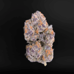 Purple Cherry Popper balanced hybrid cannabis flower with purple hues and frosty trichomes available from District Connect for cannabis delivery in Washington DC, Virginia, and Maryland