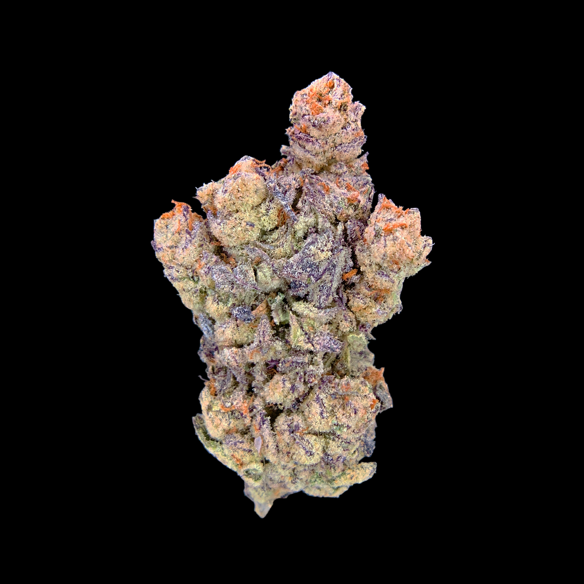 Blueberry Jam indica dominant cannabis strain with frosty trichome covered buds available through District Connect Washington DC weed delivery